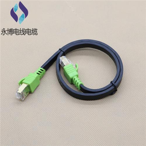 定制貼牌cat8sstp八類扁平萬(wàn)兆40g無(wú)氧純銅工程網(wǎng)吧雙屏蔽網(wǎng)絡(luò)線